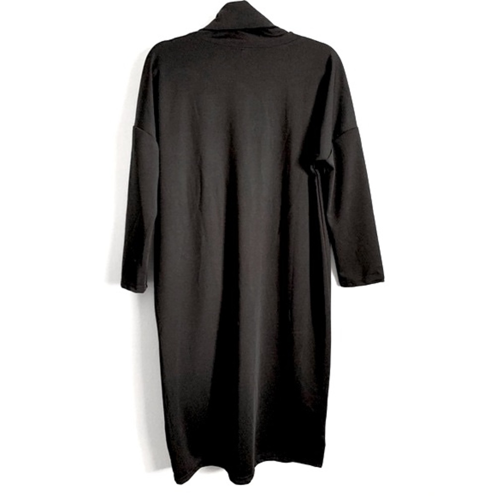 BAZIYOUPIN Black Cowl Neck Midi Dress - Picture 2 of 5
